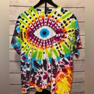 Key West Florida Tie-Dye T-Shirt Xl, Eye Design, Beach Wear, Casual Wear, Unique
